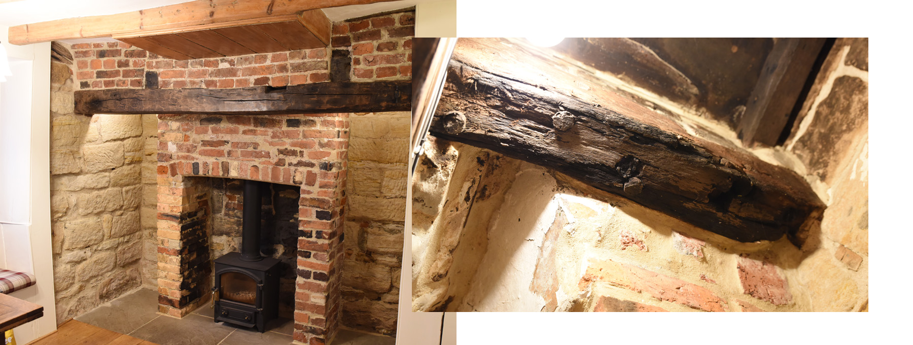 Inglenook fireplace